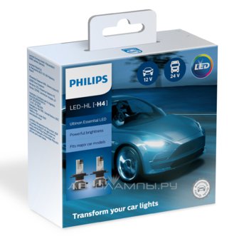 Philips H4 6500K Ultinon Essential LED