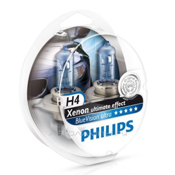 Philips H4 BlueVision ultra